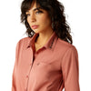 Camisa Ariat Libre De Arrugas Kirby Stretch Mahogany