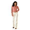 Camisa Ariat Libre De Arrugas Kirby Stretch Mahogany