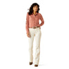 Camisa Ariat Libre De Arrugas Kirby Stretch Mahogany