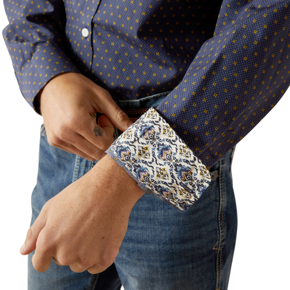 Camisa Ariat Libre De Arrugas Daven Corte Fitted