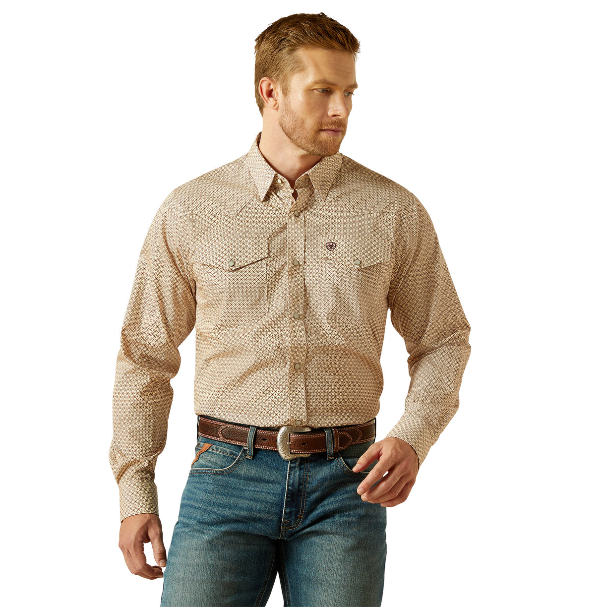 Camisa Ariat Libre De Arrugas Eddie Corte Fitted