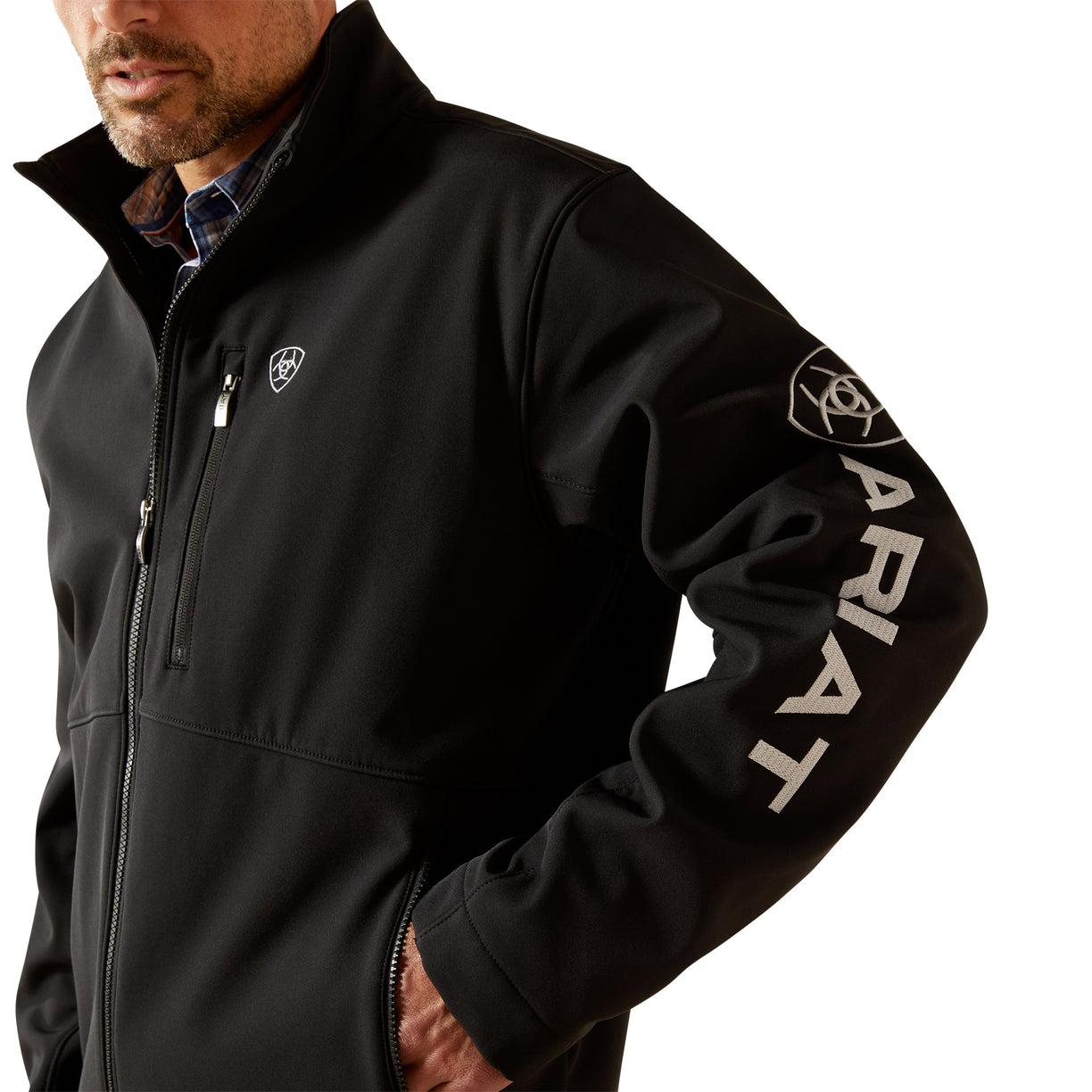 Chamarra Ariat Softshell Logo
