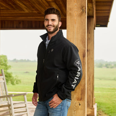 Chamarra Ariat New Team Softshell Negro