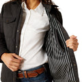 Chamarra Ariat Grizzly Quilted Barn Negro