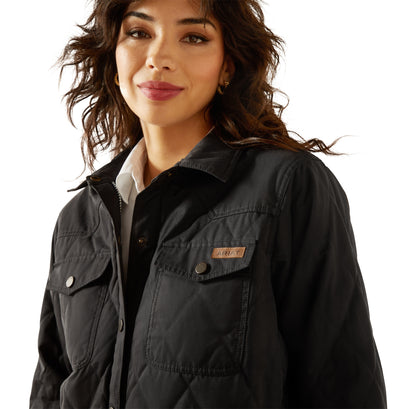 Chamarra Ariat Grizzly Quilted Barn Negro