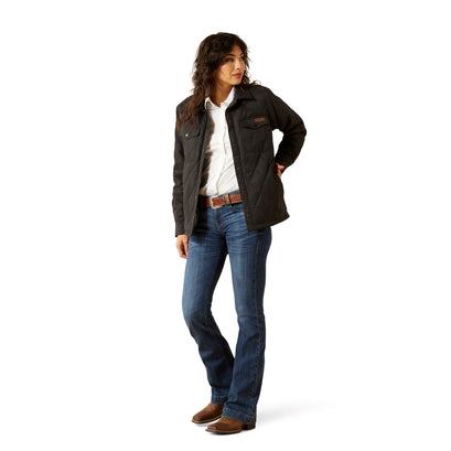 Chamarra Ariat Grizzly Quilted Barn Negro