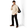Camisa Ariat Retro Hercules Fitted Snap Beige
