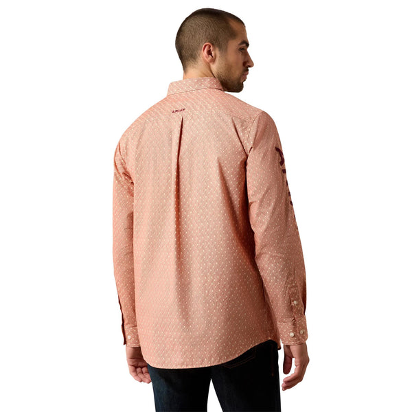 Camisa Ariat Team Dixon Corte Clásico Rojo
