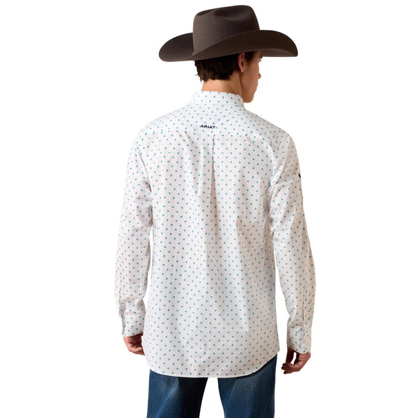 Camisa Ariat Team Emory Corte Fitted Blanco