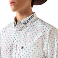 Camisa Ariat Team Emory Corte Fitted Blanco