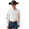 Camisa Ariat Team Emory Corte Fitted Blanco