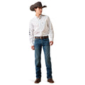 Camisa Ariat Team Emory Corte Fitted Blanco