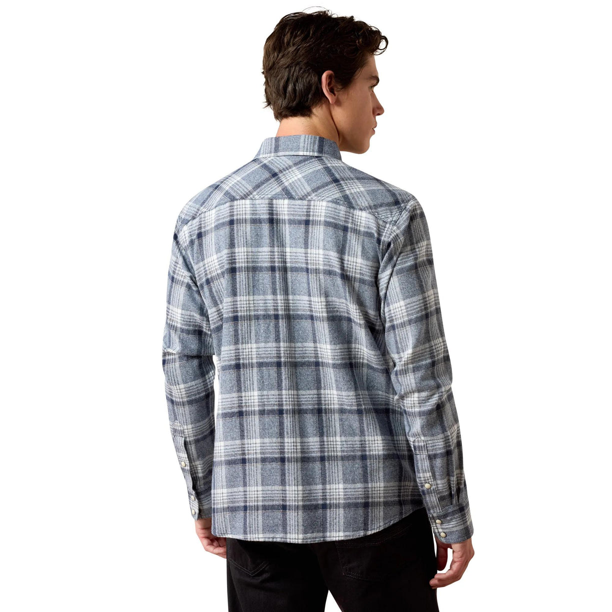 Camisa Ariat Retro Harish Corte Fitted Gris