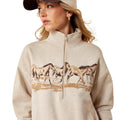 Sudadera Ariat Running Wild 1/2 Zip Oatmeal Heather