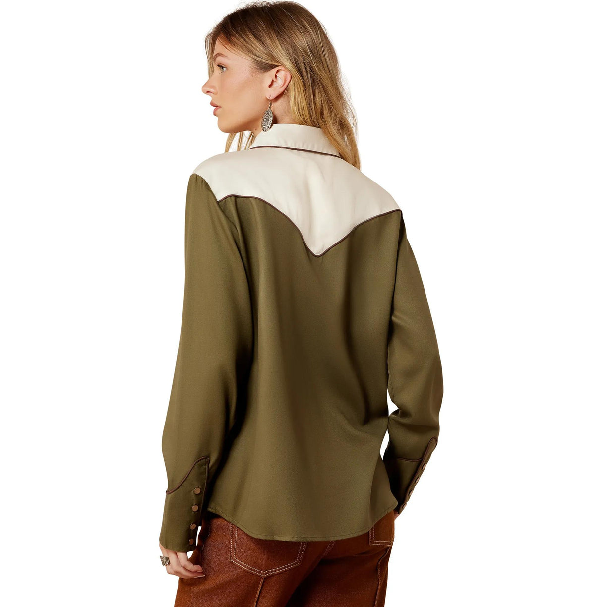 Camisa Ariat Bellamy Snap Verde