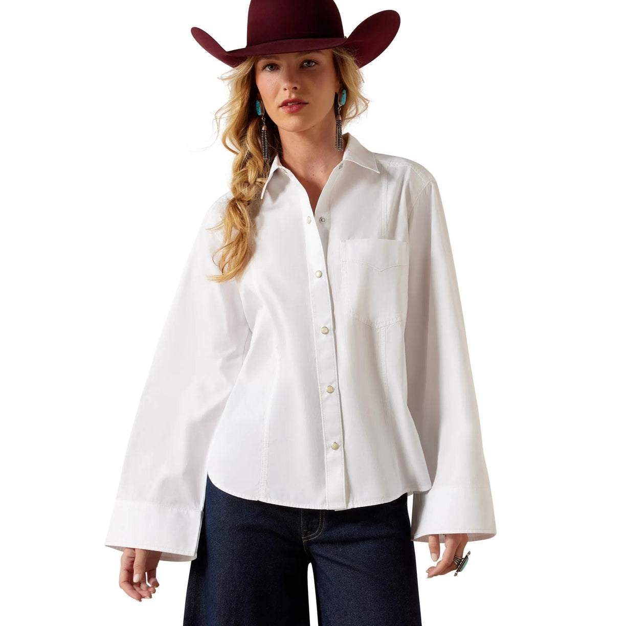 Camisa Ariat Cassidy Top Blanco