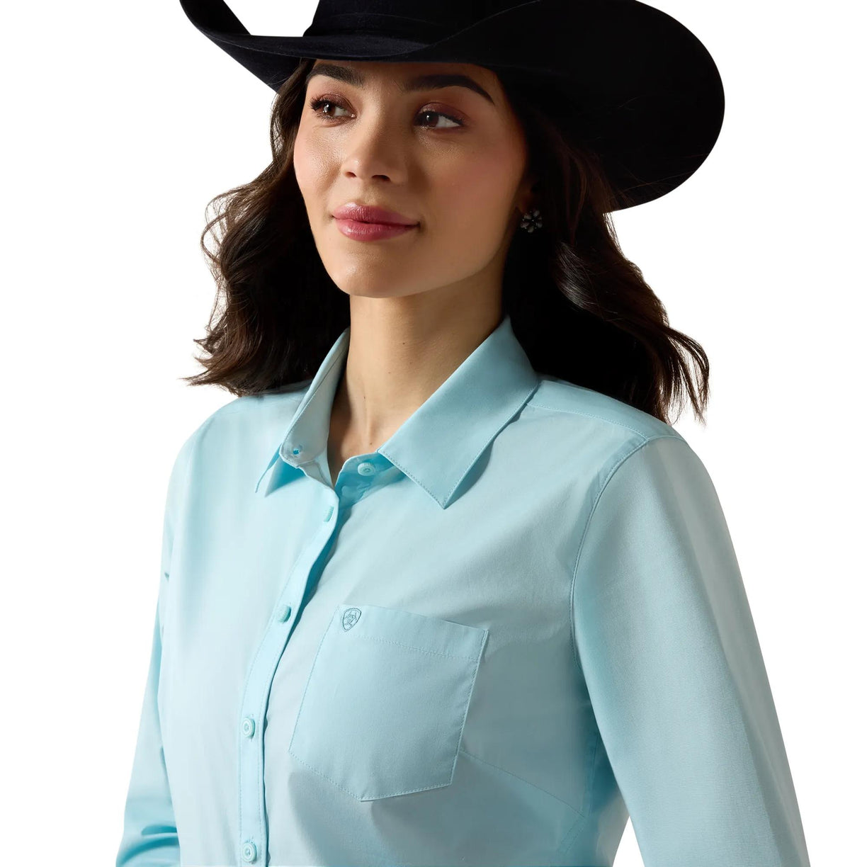 Camisa Ariat Team Kirby Shirt Aquaesque