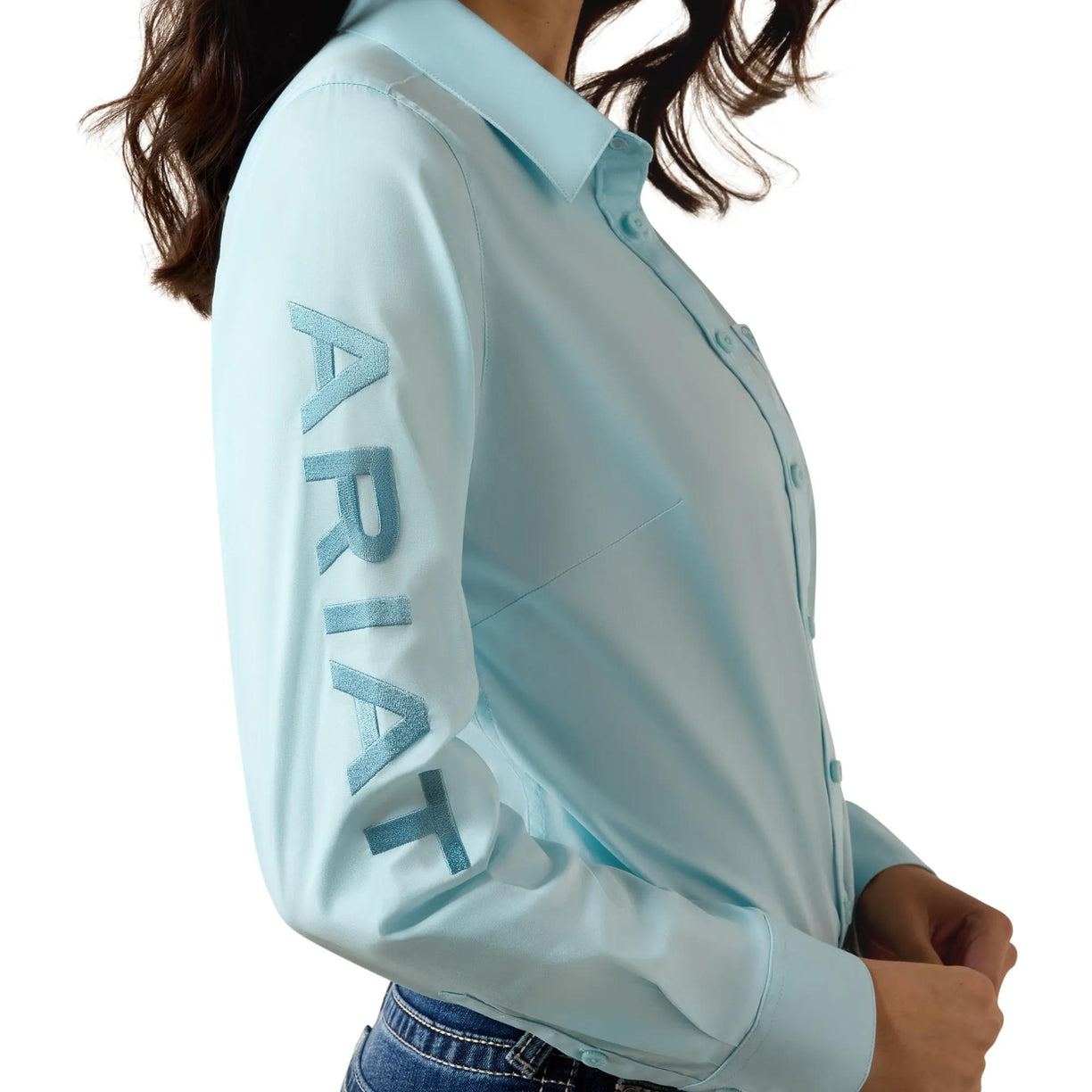 Camisa Ariat Team Kirby Shirt Aquaesque