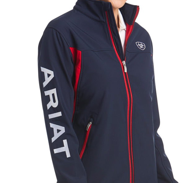 Chamarra Ariat New Team Softshell Azul Marino