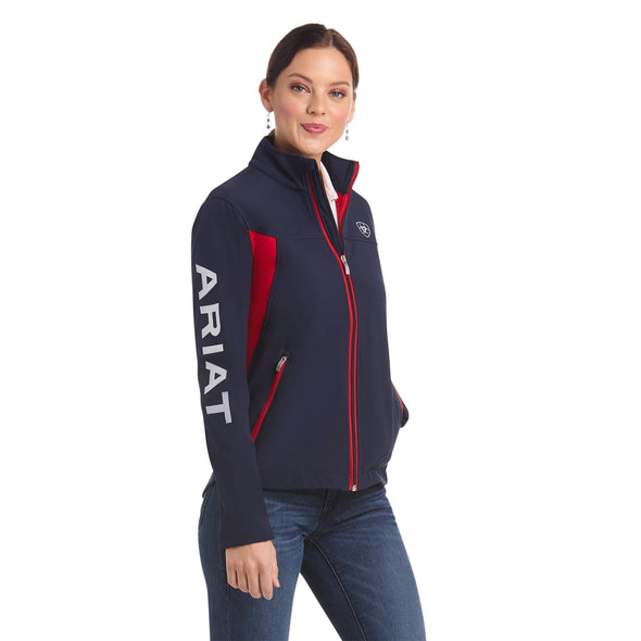 Chamarra Ariat New Team Softshell Azul Marino