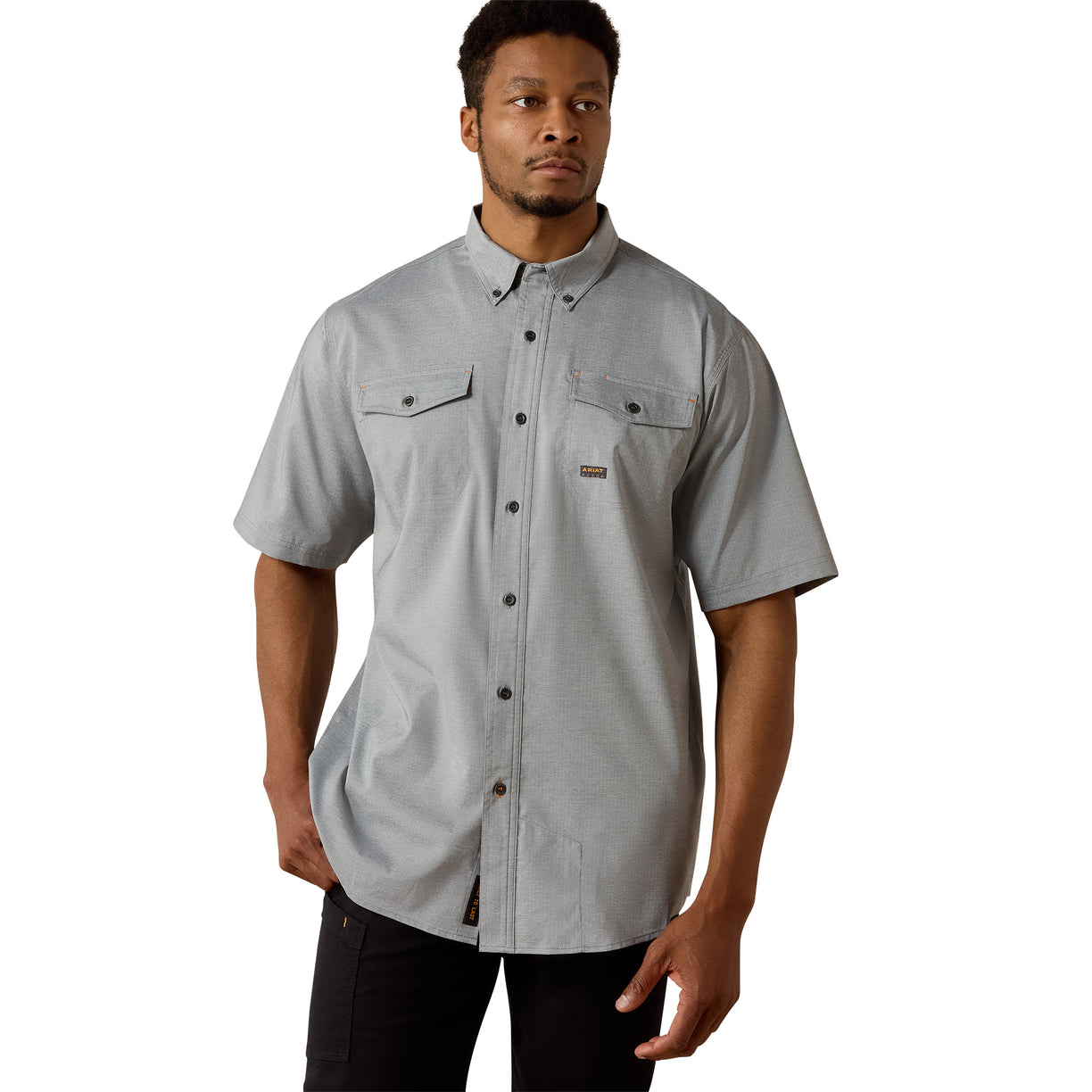 Camisa Ariat Work Rebar Made Tough VentTEK DuraStretch Gris