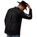 Camisa Ariat Team Logo México Negro Corte Clásico
