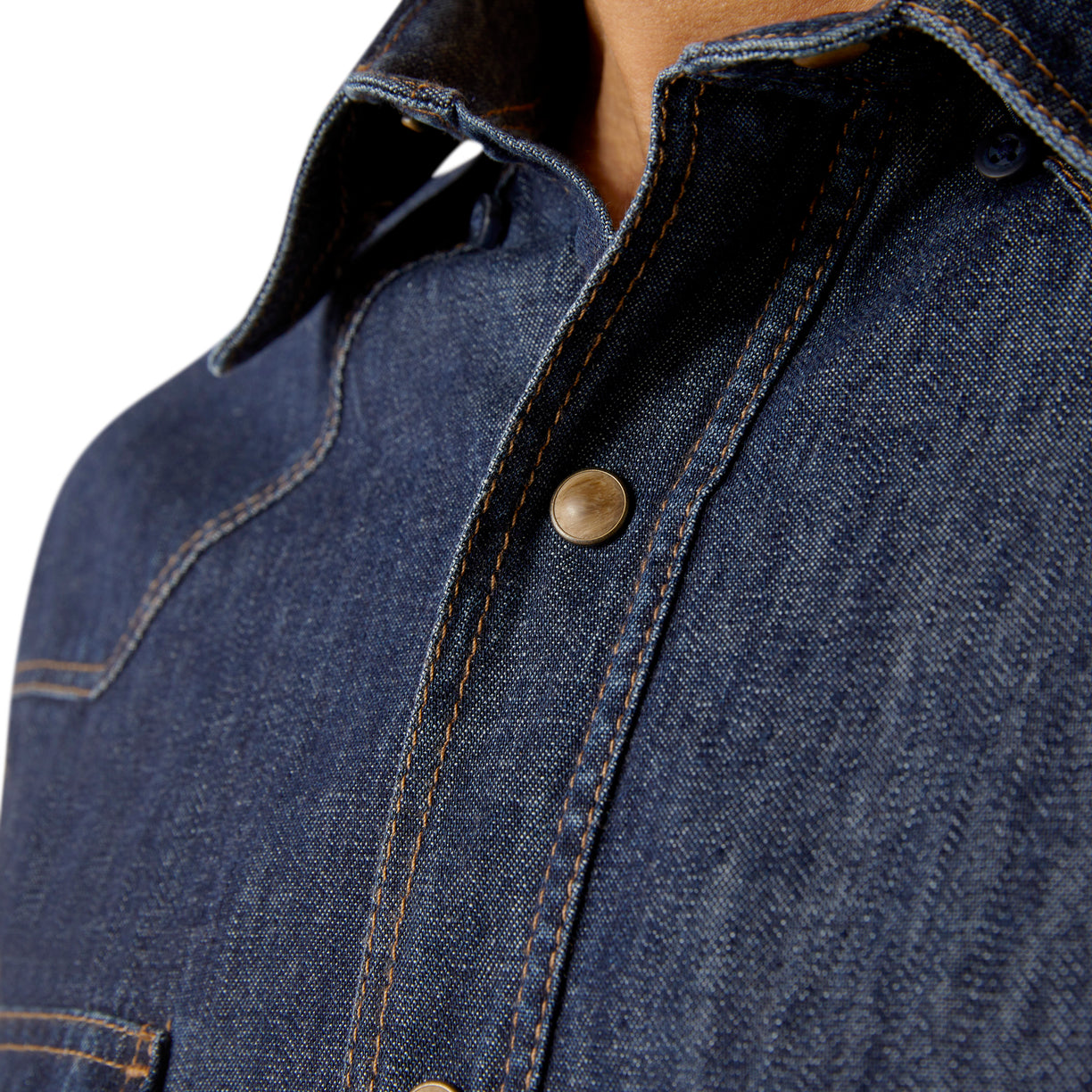Camisa Ariat De Mezclilla Corte Clásico