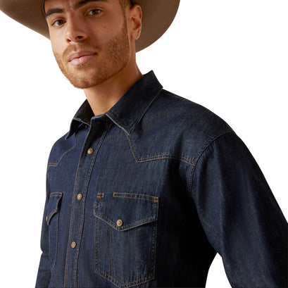 Camisa Ariat De Mezclilla Corte Clásico