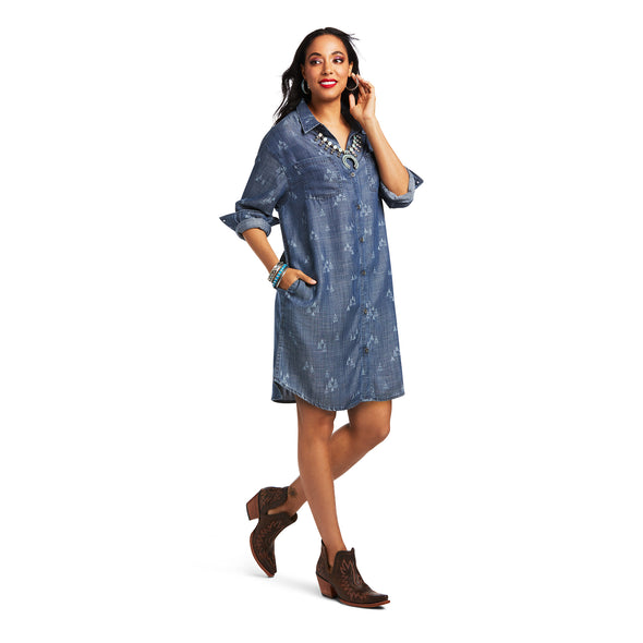Camp Dress Denim Blue