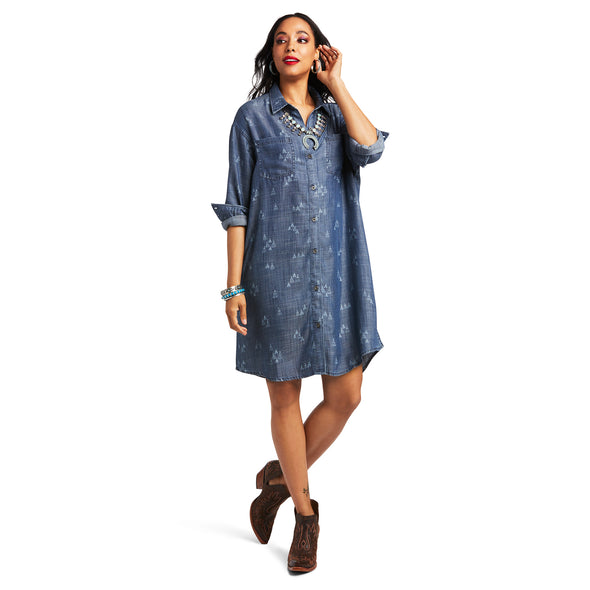 Camp Dress Denim Blue