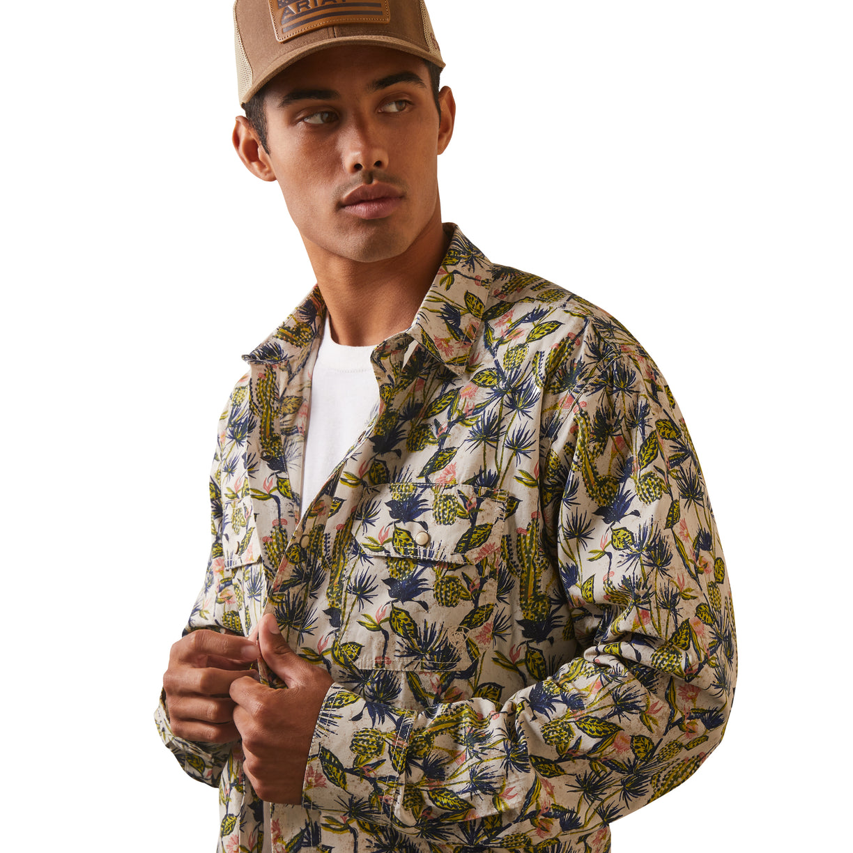 Camisa Ariat Hadkins Botón a Presión Corte Retro