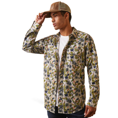 Camisa Ariat Hadkins Botón a Presión Corte Retro