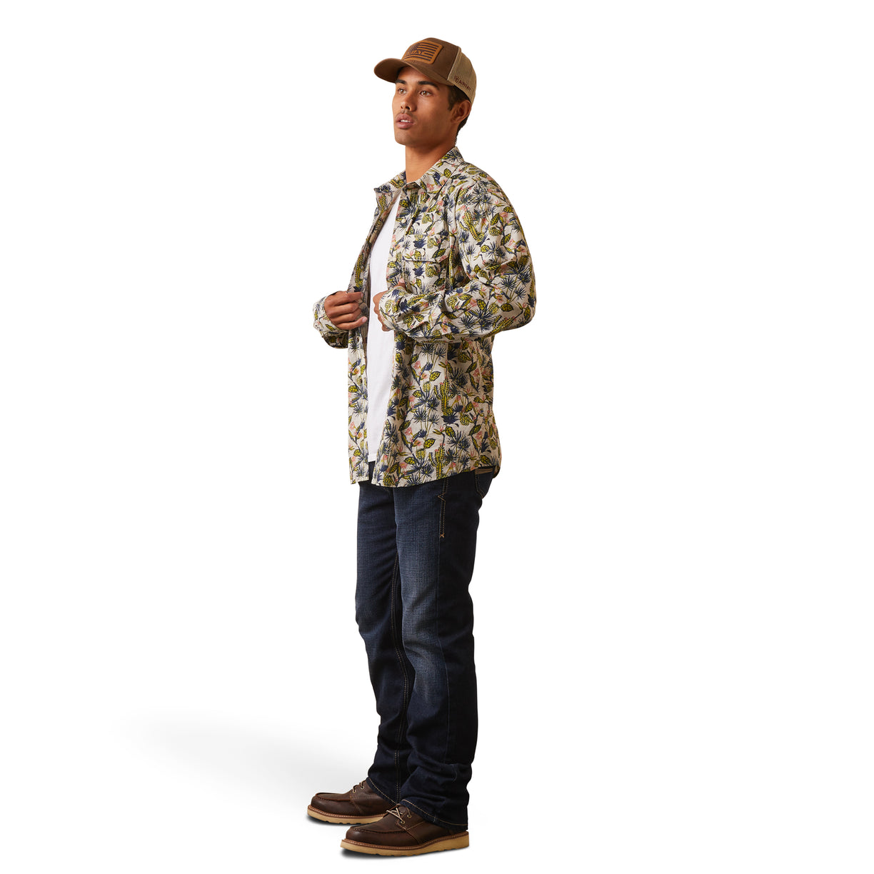 Camisa Ariat Hadkins Botón a Presión Corte Retro