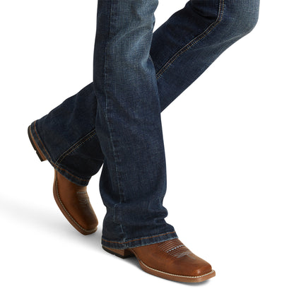 Jeans R.E.A.L. Amora Stretch Tiro Medio Corte De Bota