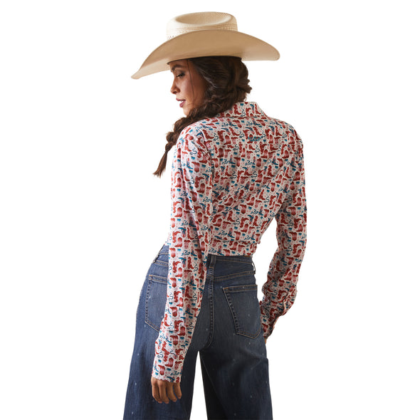 Camisa Ariat Libre De Arrugas Kirby Stretch Blazin Boots