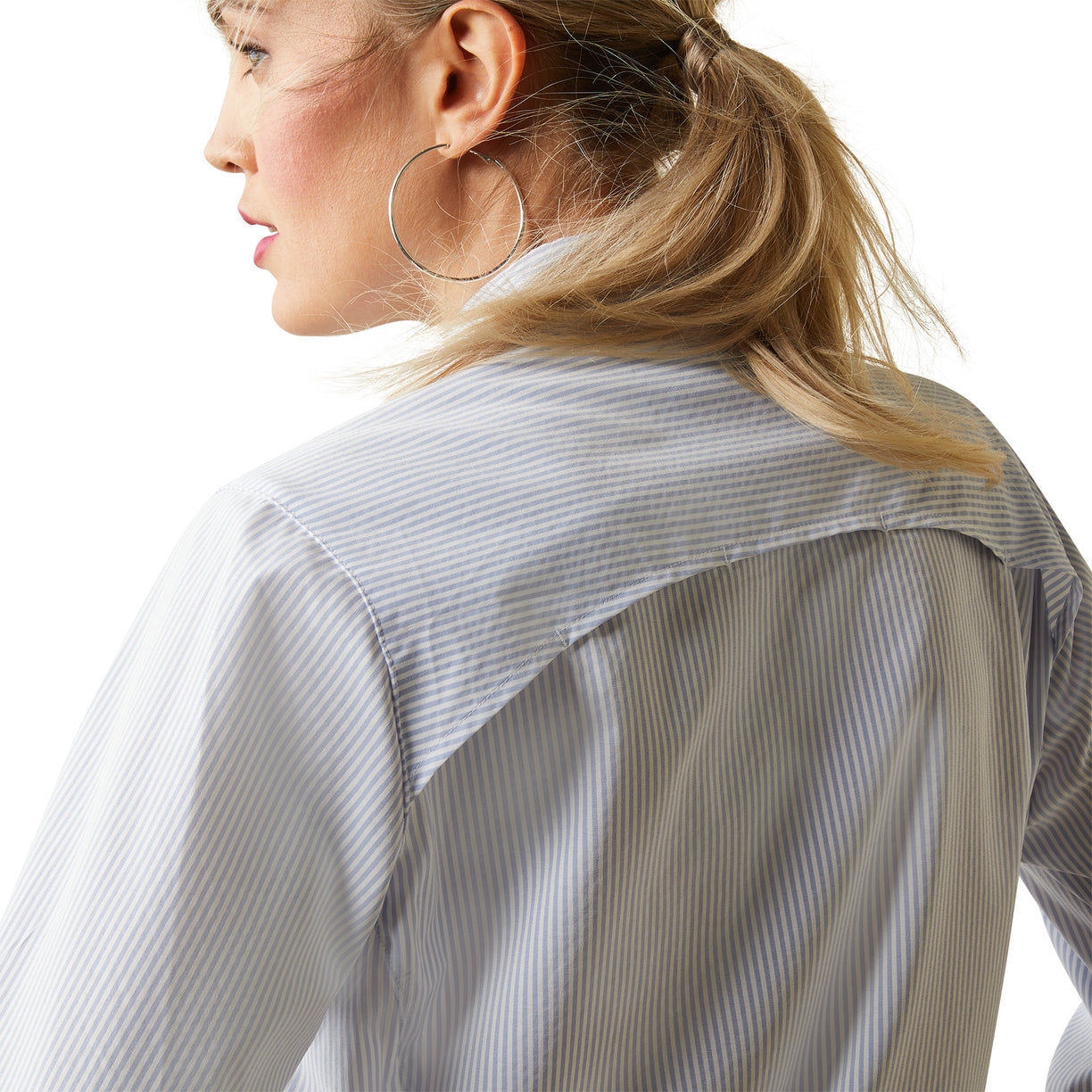 Camisa Ariat VentTEK Stretch Blue Stripe