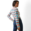 Camisa Ariat Libre De Arrugas Team Kirby Stretch Rosa Serape