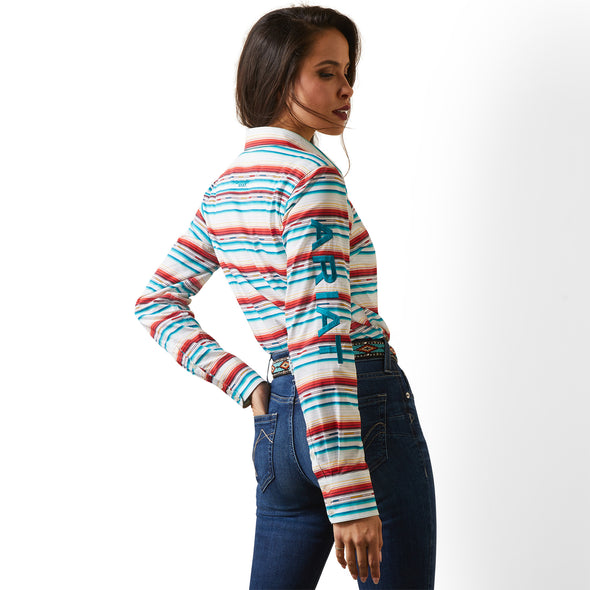 Camisa Ariat Libre De Arrugas Team Kirby Stretch Rosa Serape