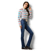 Camisa Ariat Libre De Arrugas Team Kirby Stretch Rosa Serape