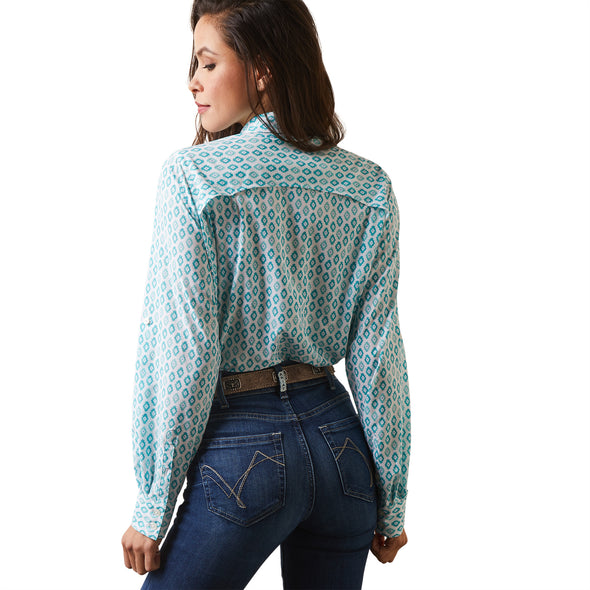 Camisa Ariat VentTEK Stretch Sea Breeze
