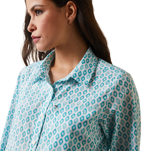 Camisa Ariat VentTEK Stretch Sea Breeze