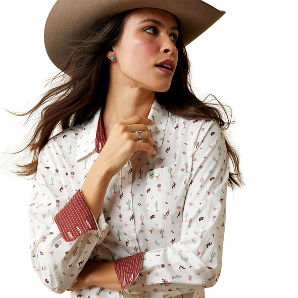 Camisa Ariat Libre De Arrugas Kirby Stretch Santa Fe