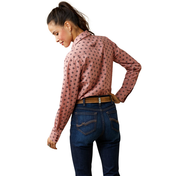 Camisa Ariat Libre De Arrugas Kirby Stretch Red River