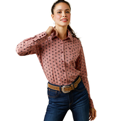 Camisa Ariat Libre De Arrugas Kirby Stretch Red River