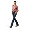 Camisa Ariat Libre De Arrugas Kirby Stretch Red River