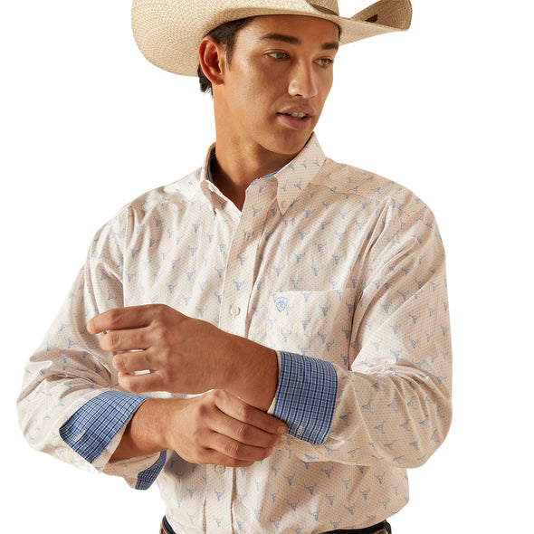 Camisa Ariat Libre de Arrugas Ridge Corte Clásico