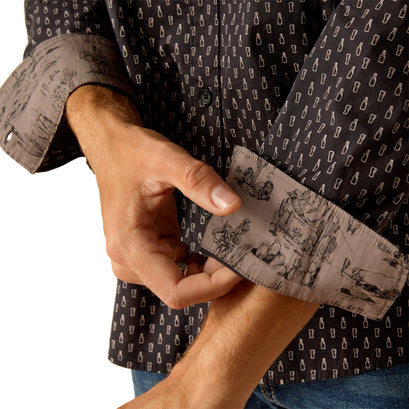Camisa Ariat Mitchell Corte Moderno