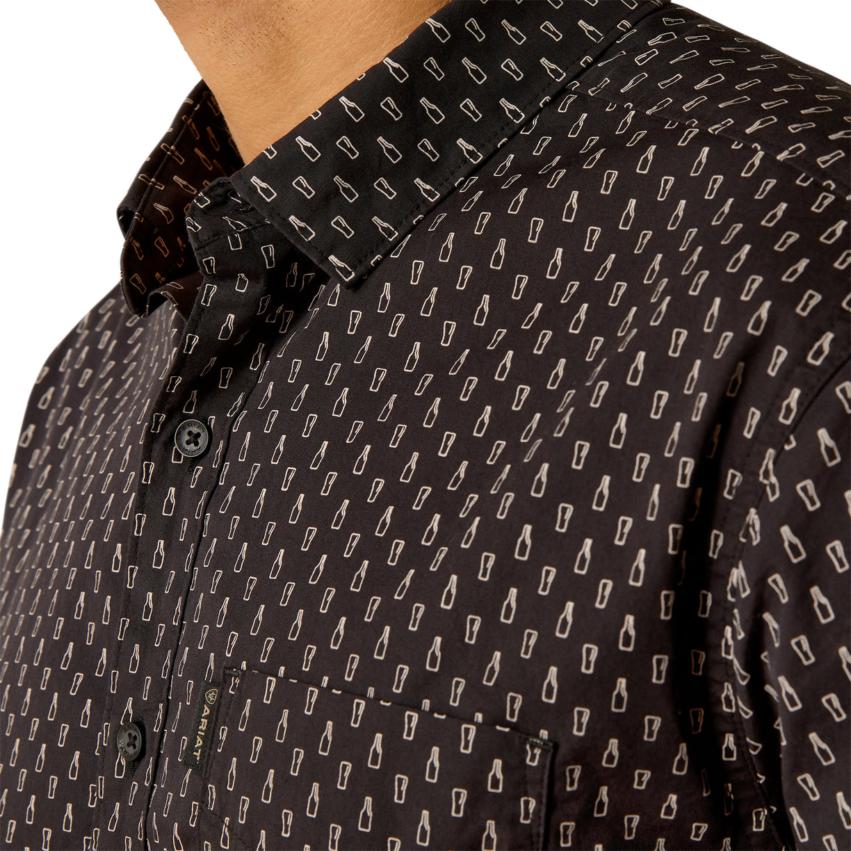 Camisa Ariat Mitchell Corte Moderno