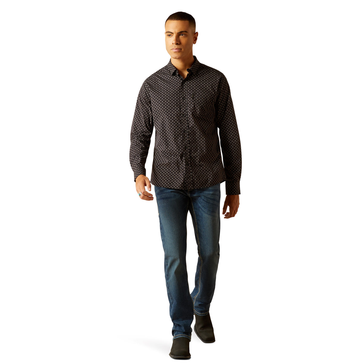 Camisa Ariat Mitchell Corte Moderno