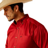 Camisa Ariat Team Logo Twill Rojo Corte Clásico